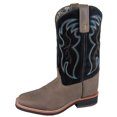 thumbnail image 1 of Bota de vaquero de piel de ante negro / marrón desgastado Alex de 10 "para mujer - Talla estadounidense: 9.5 Smoky Mountain Boots 6820-9.5M, 1 of 1