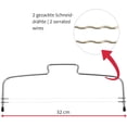 thumbnail image 4 of Divisor de base para tartas/cortador de tartas con 2 alambres de corte dentados, acero inoxidable, longitud: 32 cm, plata Xemadio MZQ-0074, 4 of 7