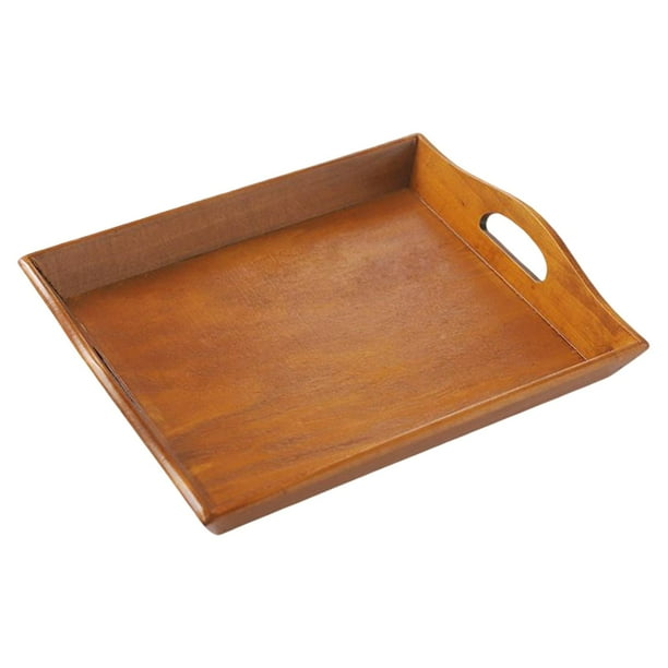 Rustic Food Serving Trays with Handles Drinks Serving Tray Decorative