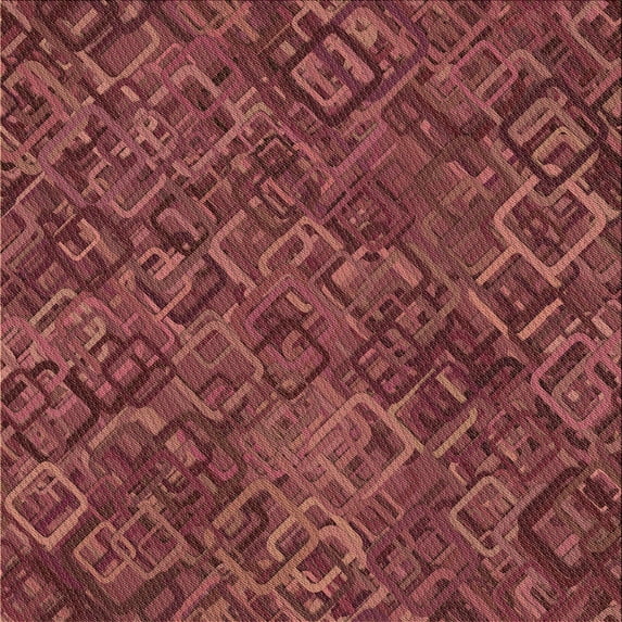 Ahgly Company Machine Washable Indoor Square Transitional Orange Area Rugs, 5' Square