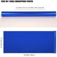 thumbnail image 4 of Blue Wrapping Paper Roll - Matte Solid Color Paper - Royal Blue Pearlescent Lustre - Gift Wrapping Paper for Birthday Wedding Christmas Father's Day Baby Shower, 17 Inches x 32.8 Feet, 4 of 16
