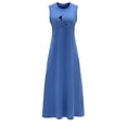 thumbnail image 1 of Vestido largo de verano para mujer, vestido largo sin mangas, elegante, de ajuste regular, para SG, 1 of 7