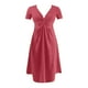 thumbnail image 3 of WILLBEST Vestidos Largos Casuales Para Mujer Vestido Casual De Moda Para Mujer, De Manga Corta, Con Cuello En V, Con Sensación De Nudo En El Pecho Y Cintura., 3 of 3