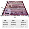 thumbnail image 3 of Aunt Gifts from Niece Mothers Day Blanket Gifts for Aunt Birthday Gifts for Aunt Christmas Thankgiving Gifts Ideas for Auntie Throw Blanket 50"x60", 3 of 6