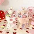 thumbnail image 4 of Rabbit Plush Doll Bouquet, Soft Stuffed Toy Flower Arrangement, Graduation Gift for Girls, Pink, 4 of 5