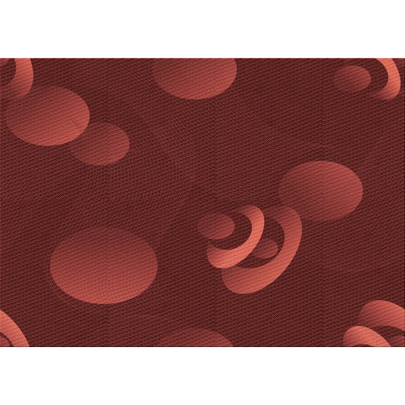 Ahgly Company Indoor Rectangle Patterned Maroon Red Area Rugs, 8' x 12'