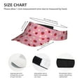 thumbnail image 4 of Easygdp Strawberry and Ladybugs Stretchy Visor - Unisex Visor Hat for Men and Women, UPF 50 Sun Protection Visor, Ultra-Light, 4 of 8