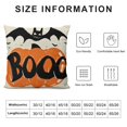 thumbnail image 6 of Acheng Bohemian Throw Pillows for Couch Decorative Halloween Throw Pillow Covers Trick Or Pumpkin Square Pillow Cushion Case for Sofa Couch Bed Home Outdoor Car (Halloween/Black),Set of 2 White, 6 of 6