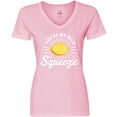 thumbnail image 3 of Inktastic You're My Main Squeeze with Lemon Women's V-Neck T-Shirt, 3 of 5