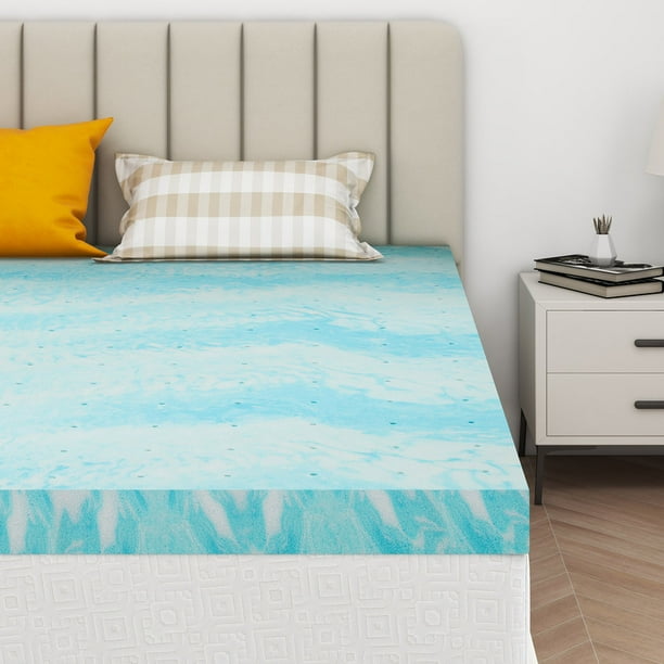 3 Inch TwinXL Size Cooling Mattress Topper, Soft Cooling Gel Memory