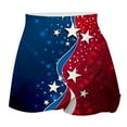 thumbnail image 3 of Mqqzkk Tennis Skorts For Women High Waisted Golf Skort Fashion Mini Skirt America Graphic Workout Athletic Skorts with Pockets, 3 of 5