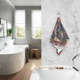 thumbnail image 2 of Yayeee 100% Cotton Hand Towels for Bathroom 16" x 28" Soft Absorbent Kitchen Towel, Blue Geometric Eagle, 2 of 7