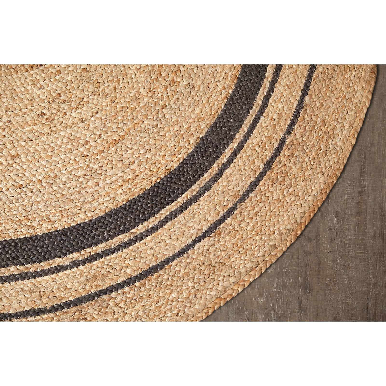 Kerala Midnight Blue Jute Rug 4' Round - Walmart.com