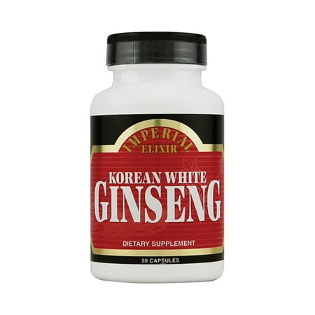 Imperial Elixir blanc coréen Ginseng - 500 mg - 50 Capsules