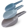 thumbnail image 1 of Multi Purpose Plastic Kitchen Scoops Set Household Flour Scoop Popcorn Scoop Safe Multipurpose Thickened, Nesting Design, for Kitchens, Bars, Buffets, Parties, Grain, Nuts, Spices—3 Pcs/Set, 1 of 9