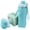 sky blue, variant on 500ml Food-Grade Silicone Collapsible Water Bottle, Leak-Proof Portable Foldable Flask for Outdoor Sports Travel