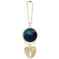 thumbnail image 1 of Ocean Ray Skate Science Nature Picture Car Keychain Angel Wing Pendant, 1 of 4