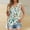 Beige, variant on Summer Tank Tops for Women Fashionable Printed V-Neck Sleeveless