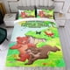 thumbnail image 4 of Osito Conjunto de sábanas temático, trío de piezas, cómodo y amigable con la piel, diseño único, regalo de decoración para el hogar para familiares, amigos y fans, 90 cm * 190 cm, 4 of 6