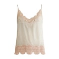 thumbnail image 6 of Delayuji Women's Lace Camisole Tops V Neck Spaghetti Strap Going Out Tops Summer Loungewear Camisole Babydoll Shirts, 6 of 6