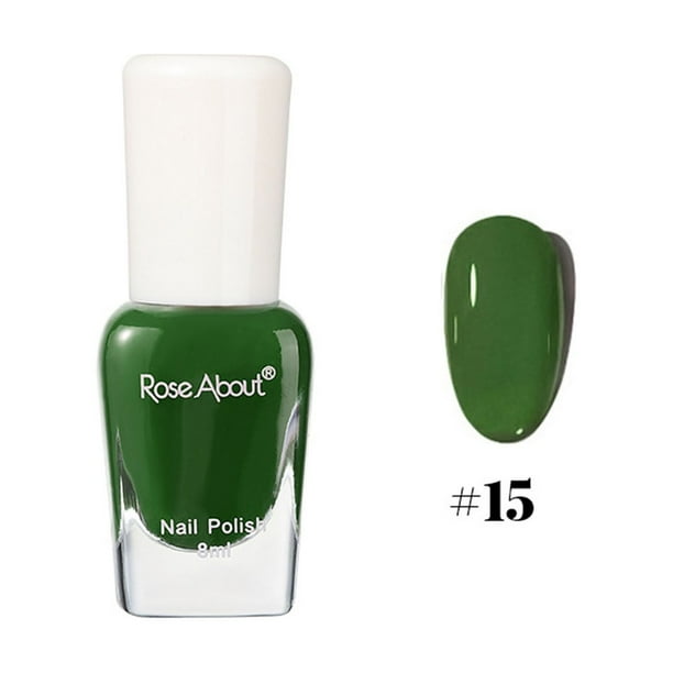Esmalte de uñas, Regalos para mujeres, Desgarrable, Horneado, Esmalte de uñas a base de agua, Sin olor, Flash, Brillo, Lentejuelas, Mejora de uñas 8 ml