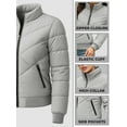 thumbnail image 5 of Womens Premium Lightweight Puffer Jacket Water-Repellant Quilted Light Grey-XXL, 5 of 9
