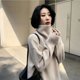 thumbnail image 2 of Suéter de cuello alto para mujer, jersey básico de color sólido simple japonés-coreano de alta gama, suéter de punto de alta gama de principios de otoño, 2 of 5
