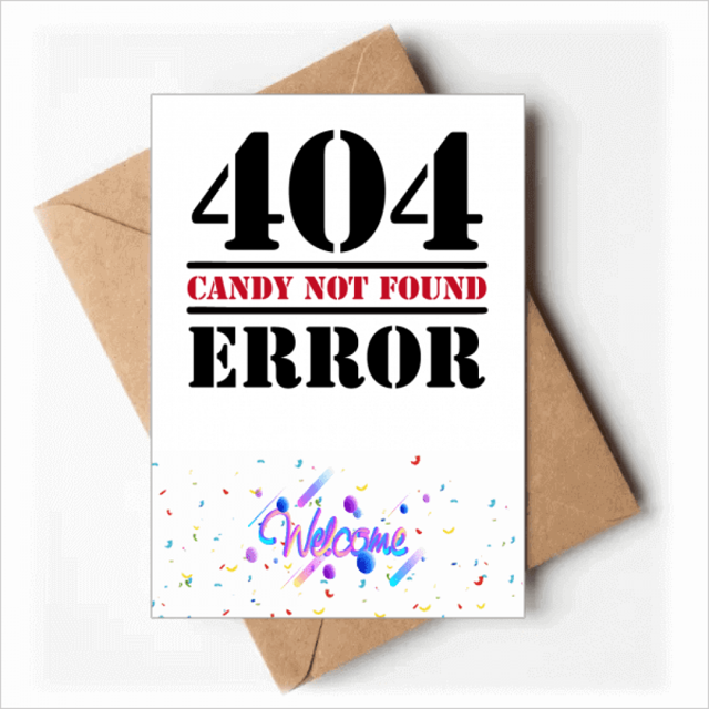 Look Lost Candy Errors Art Deco Fashion Welcome Back Greeting Cards Envelopes Blank