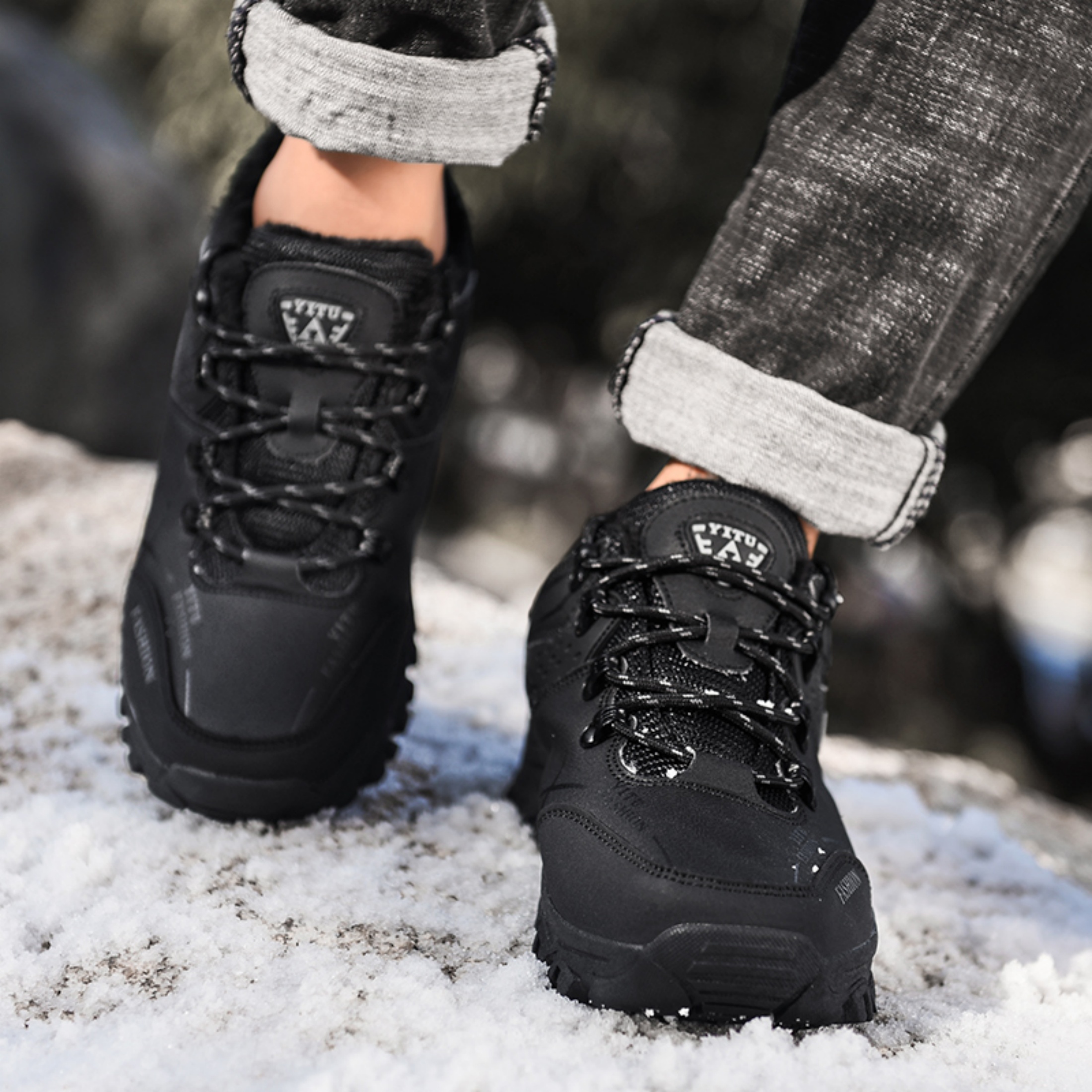 SKIUHS Men's Hiking Shoes – Insulated & Breathable All-Terrain Options, Non-Slip Waterproof Outdoor Trail Shoes