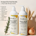 thumbnail image 6 of Bundles & Bits Scalp Therapy Shampoo & Repair + Restore Conditioner Set for Women & Men – Anti-Thinning Hair Growth System with Biotin, Rosemary, Rice Water & Caffeine – Sulfate Free, 6 of 7