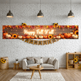 thumbnail image 3 of Autumn Theme Happy Fall Banner Colorful Leaves Pumpkin Decoration Thanksgiving Decor for Seasonal Celebration Harvest Festival Home Decoration, 3 of 9