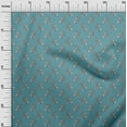 thumbnail image 3 of oneOone Cotton Poplin Teal Green Fabric Floral Sewing Fabric By The Yard Printed Diy Clothing Sewing Supplies 56 Inch Wide, 3 of 5