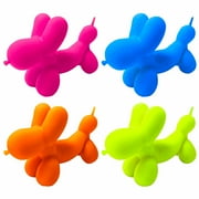 (3 pack) Ja-Ru Irre-Squish-tible Bloon Dog -Child Novelty Toy TPR- 4 Colors, all ages novelty toy