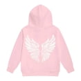 thumbnail image 5 of Girls Kids Graphic Zip Hoodie Sweatshirt for Casual Wear Comfort Knit Apparel for Girls Hoodie with Playful Print Size 12-13 Years, 5 of 6