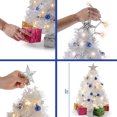 thumbnail image 3 of Mini árbol de Navidad blanco de 58 cm - Mini árbol de Navidad con luz LED blanca cálida, regalos decorados y adornos TUNC Sencillez, 3 of 5