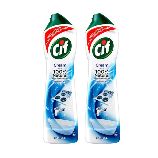 Limpiador de superficies Cif Original multiusos para cocina y baño de 2 x 500 ml