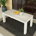 thumbnail image 4 of Modern Outdoor Solid Wood Table, 72", White Sand, 4 of 8