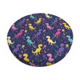 thumbnail image 6 of Uemuo Colorful Dinosaur Pattern Round Bar Stool Seat Covers Washable Stool Cushion Slipcover Elastic Bar Chair Covers-12 inch, 6 of 7