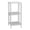 White, variant on Household Essentials Trellis Open Storage Bookshelf with 6 Cube Compartments Black Oak Wood Grain and Black Metal