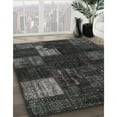 thumbnail image 3 of Ahgly Company Machine Washable Indoor Rectangle Traditional Charcoal Black Area Rugs, 3' x 5', 3 of 7