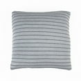 thumbnail image 3 of Elsie & Zoey Anika 18x18" Recycled Cotton Gray Stripe Decorative Throw Pillow, 3 of 6