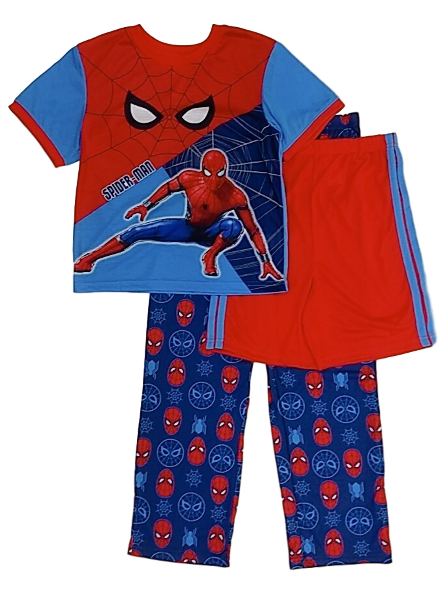 Boys Official Marvel Spiderman Summer Shorty Spidey Pyjamas 3 to 10 Years 