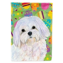 Carolines Treasures SS4827-FLAG-PARENT Maltese Easter Eggtravaganza Flag  multicolor