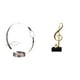 thumbnail image 1 of Portabotellas de hierro, escultura de nota musical, figura musical de resina, adorno creativo de mesa, centro de mesa para escritorio, chimenea, inaug, 1 of 8