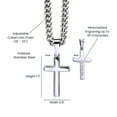 thumbnail image 5 of Gift for Son Cross Necklace, To My Son Cross, Gifts for Son from Dad, Birthday Gift for Son, Dad to Son Gift, First Communion Gift - Cuban Link Chain with Artisan Cross, 5 of 5