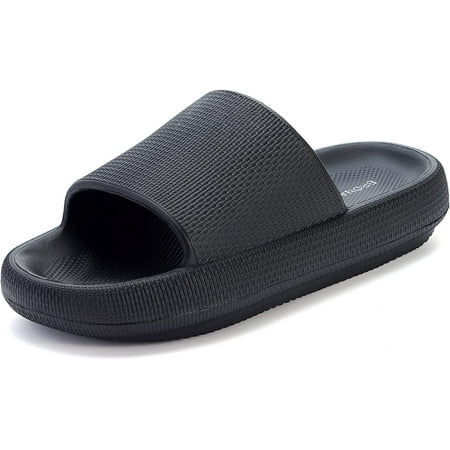 

BORKE Cloud Slides for Women | Shower Slippers Bathroom Sandals | Extremely Comfy | Cushioned Thick Sole