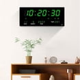 thumbnail image 4 of Reloj despertador digital Zulema Temperatura Calendario Blanco, 4 of 5