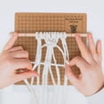 thumbnail image 4 of Miangastore 1 Set Macrame Board Craft Board Macrame Supplies For Braiding Knotting with Pins and Rulers, 4 of 8
