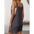 thumbnail image 4 of Cuteduck Womens Summer Striped Romper with Adjustable Tie Straps and Pockets S-XL, 4 of 5