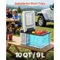 thumbnail image 2 of VEVOR 10Qt Portable Car Refrigerator with Accessories Included, 12/24V DC & 110-240V AC, 45 W, 2 of 9